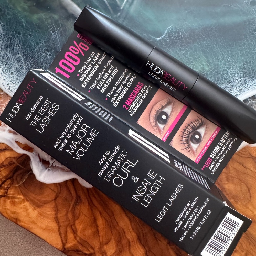 SOLD - HUDA BEAUTY mini Legit Lashes Double Ended mascara